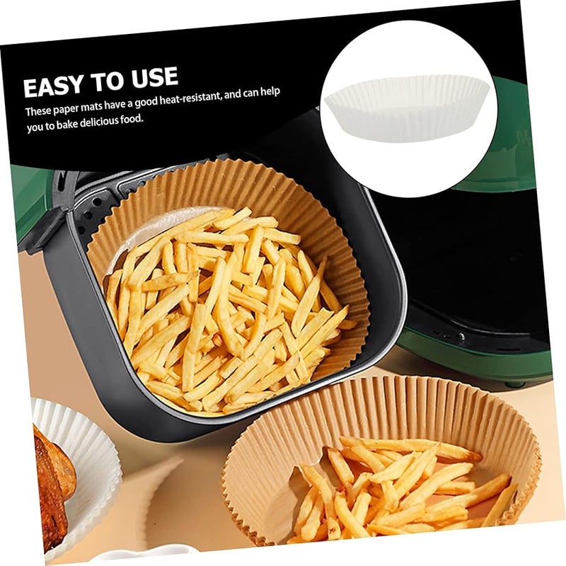 DECHOUS 50 Pcs Non Stick Parchment Paper Liners For Air Fryer Oven Baking - Image 5